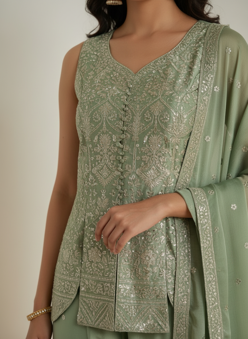 Green Garara Set