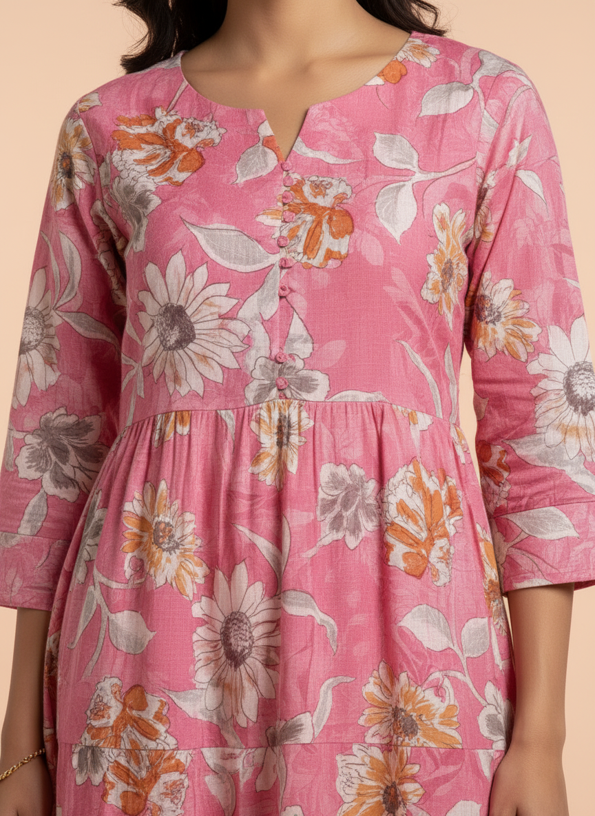 Floral Long Top