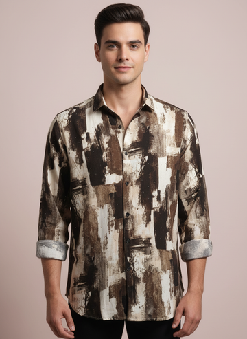 Modern Rustic Pattern Shirt