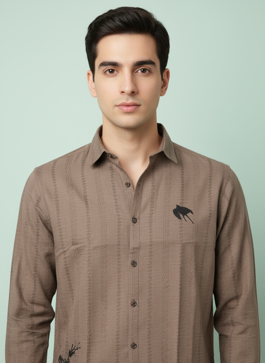 Men’s Solid Casual Shirt