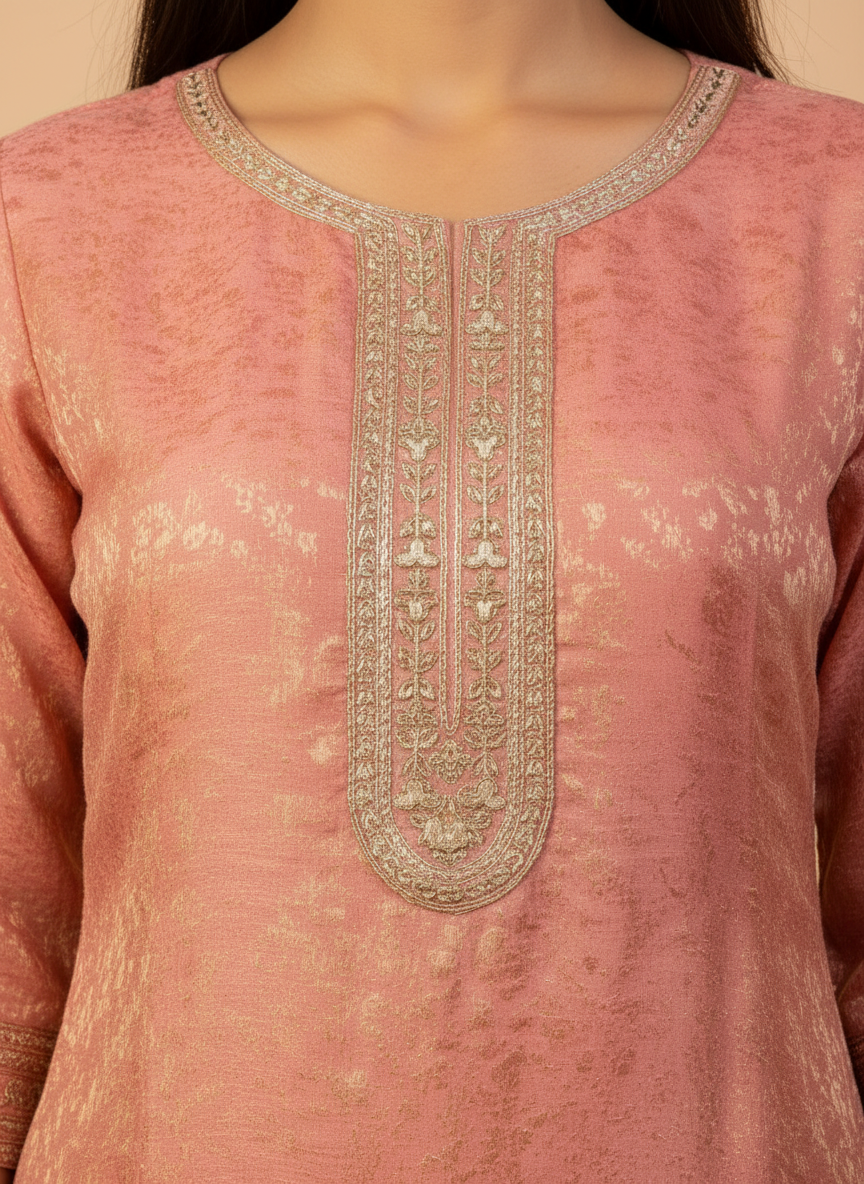 Zari Bloom Ethnic Kurta