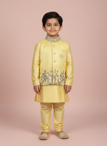 Yellow Sherwani