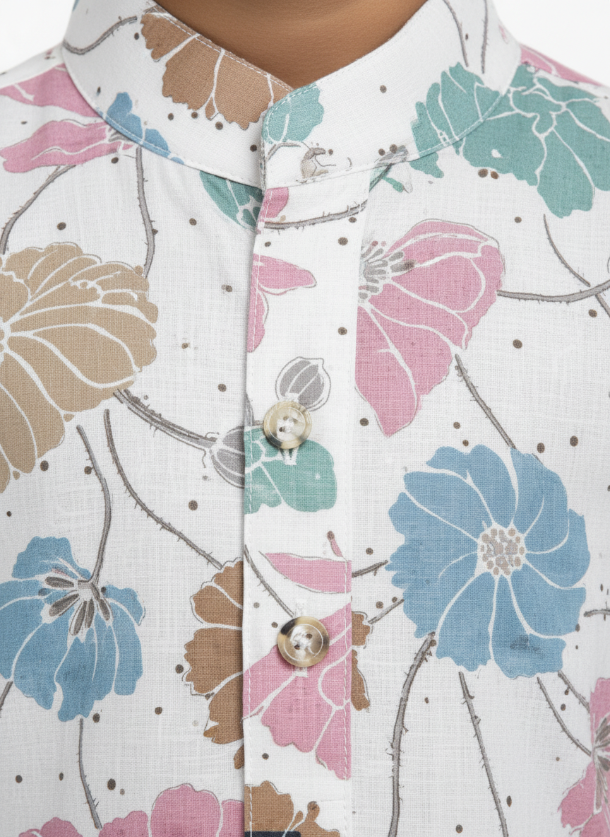 Floral Kurtha